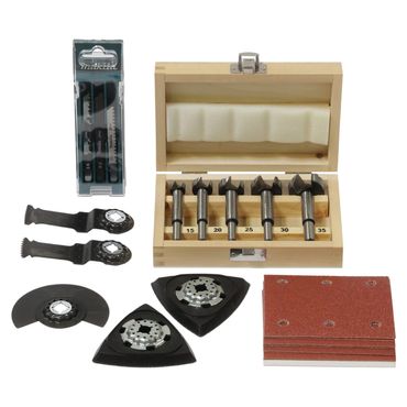 Set d'outils pour menuiserie Makita 30 pièces, P-84844