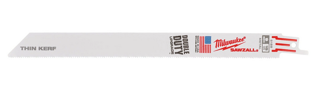 Lame de scie sabre pour métal Milwaukee THIN KERF 230 x 1,4 mm (18 TPI)