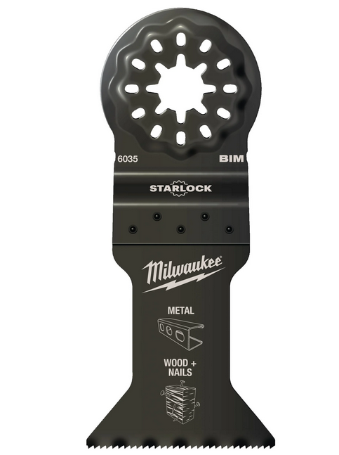 Lame de scie plongeante Starlock Bi-Métal Milwaukee pour outil multifonction 28 x 47 mm