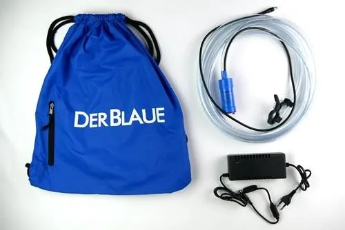 Système de pompe AQ 12 V Bleu avec câble réseau 3 m et raccord rapide en sachet