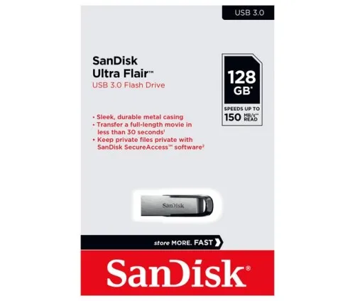 Clé USB SanDisk Ultra Flair 128 Go SDCZ73-128G-G46