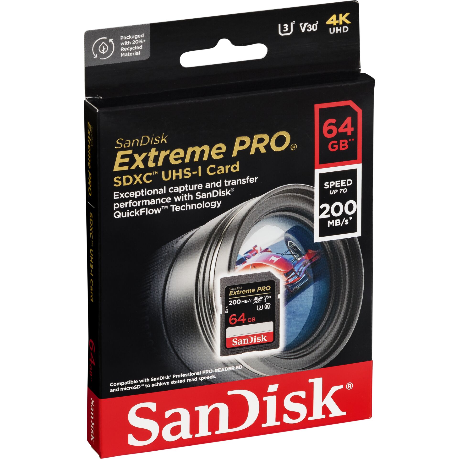 Carte mémoire SanDisk Extreme PRO SDXC 64 Go UHS-I U3