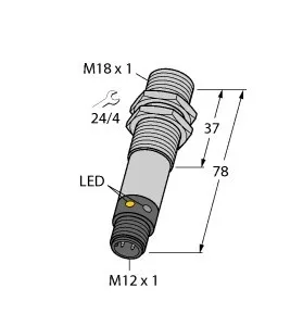 Capteur opto Turck M18SP6DQ