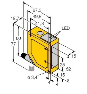 Turck Opto Sensor Q50AVPYQ