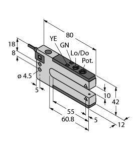 Turck Barrière photoélectrique à fourche SLM10B6