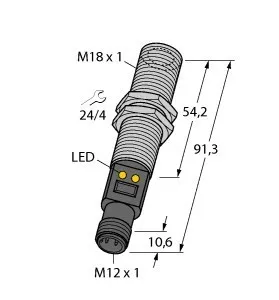 Capteur de température Turck M18TIP8Q