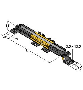 Rideau lumineux de sécurité Turck SLPMP14-970