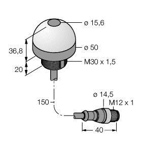 Turck Capteur de positionnement K50FF100GRYS1QP