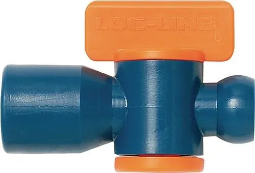 Vanne d'arrêt Loc-line, filetage intérieur 1/4" (6,35 mm), sachet de 2 pièces