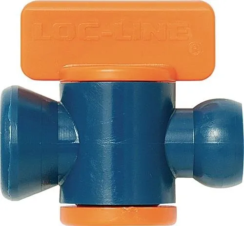 Robinet d'arrêt Loc-line 1/4 pouce avec raccord articulé Lot de 2 pièces