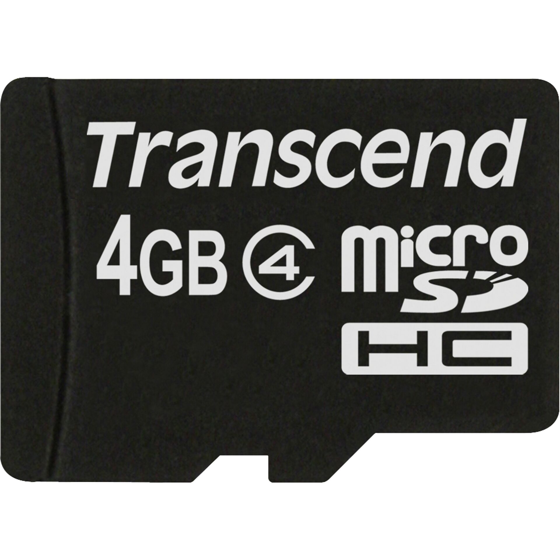 Carte mémoire Transcend TS4GUSDC4 4 Go MicroSDHC, noire
