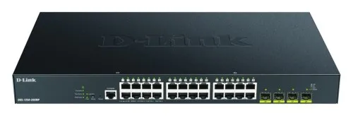 D-Link DGS-1250-28XMP/E, commutateur Smart PoE+ géré Gigabit L3 Lite 28 ports