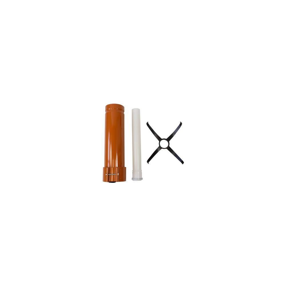 Skoberne Extension de toit D60/125, 0,5 m, Rouge, 731028