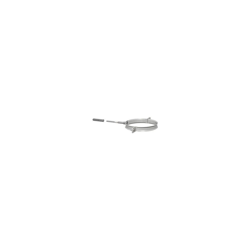 Collier de fixation Skoberne CB D150, blanc revêtement poudre, 762152