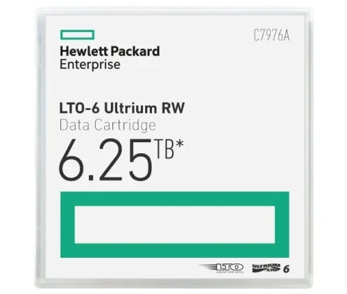 Cassette de données RW HPE LTO-6 Ultrium 6,25 To (C7976A)