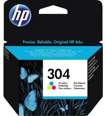 Cartouche HP Original 304 - cyan, magenta, jaune (N9K05AE)