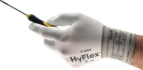 Gants Ansell HyFlex 11-600 Gr.9 blanc EN 388 Cat. II EPI Nylon/PU
