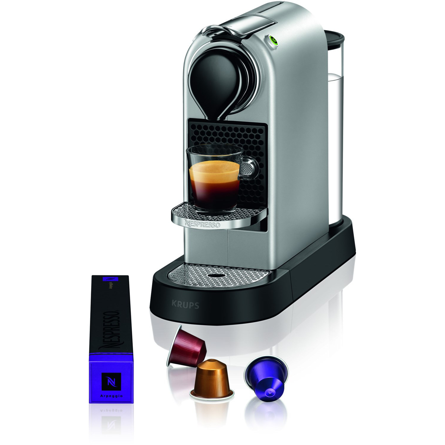 Krups Nespresso CitiZ XN741B10 - Machine à café - 19 bars - Argent