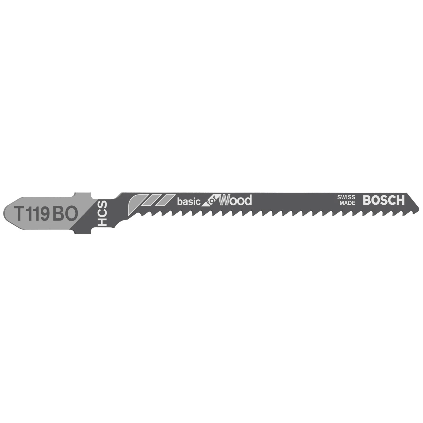 Bosch Accessoire Lame de scie sauteuse T 119 BO Basic pour bois - Lot de 3 (Unité de vente : 5 pièces) — lot de 5 pièces