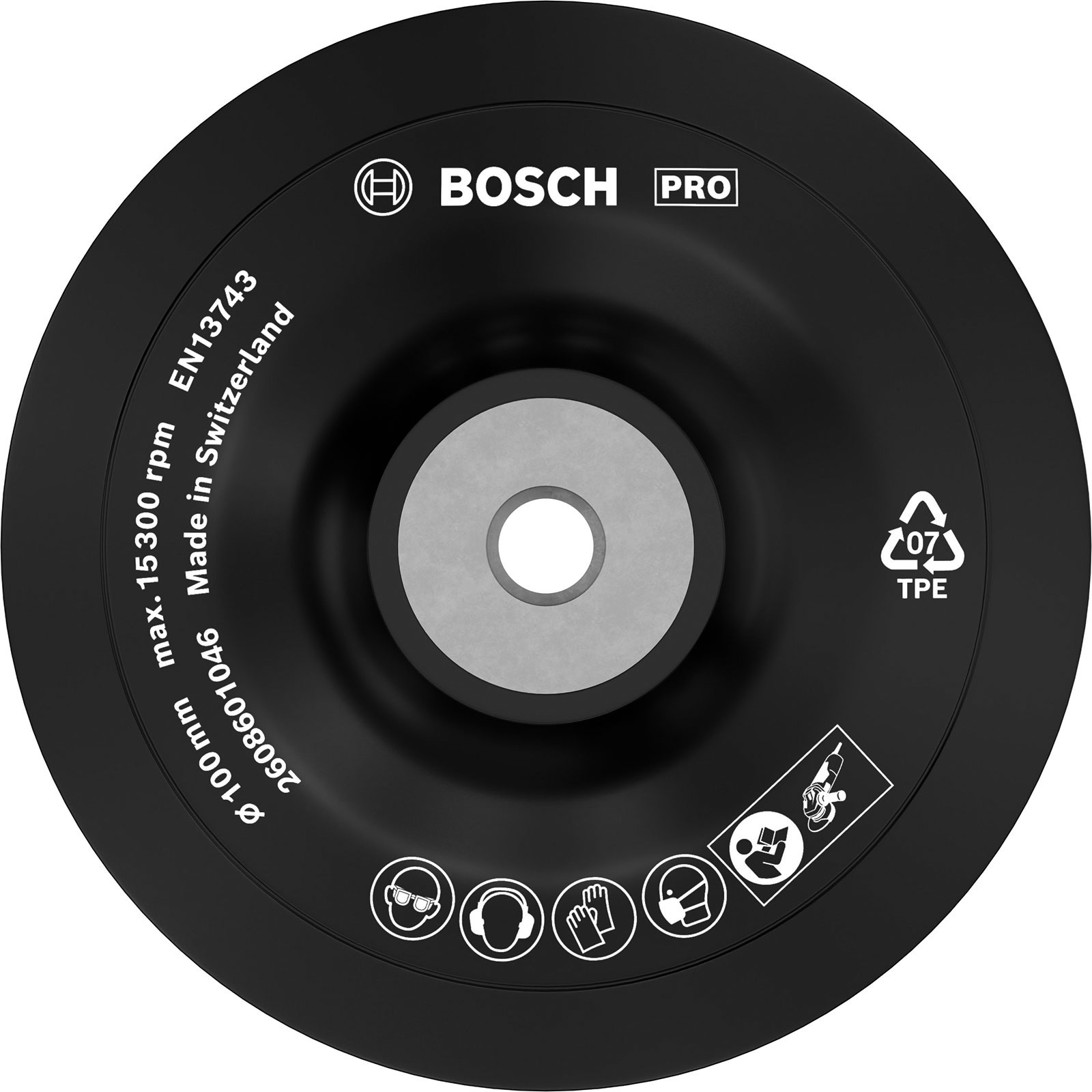 Bosch PRO Plateau d'appui souple, 125 mm, M10