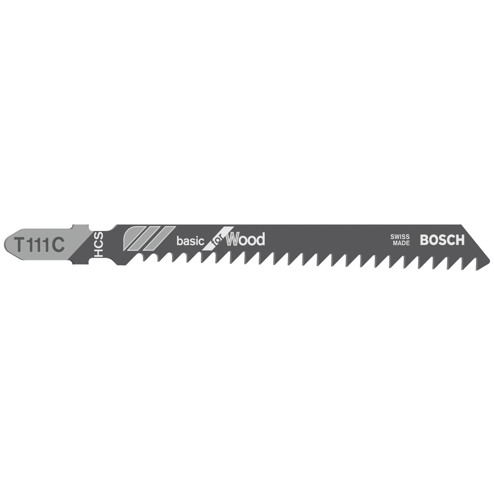 Lame de scie sauteuse Bosch T 111 C Basic for Wood - 100 pièces — lot de 100 pièces