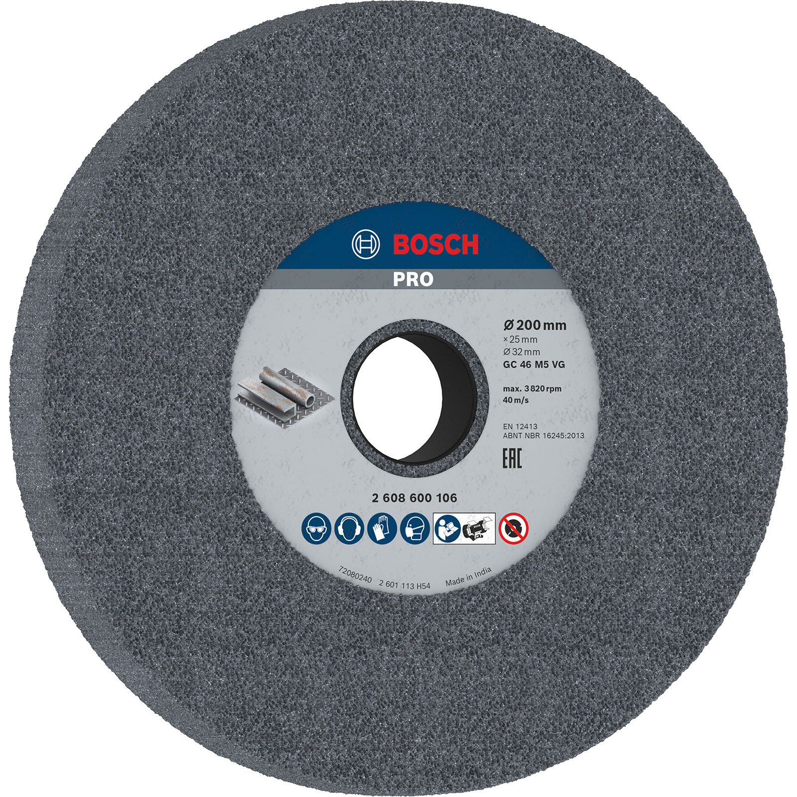 Meule PRO Metal Bosch, 200 x 25 x 32 mm, G46