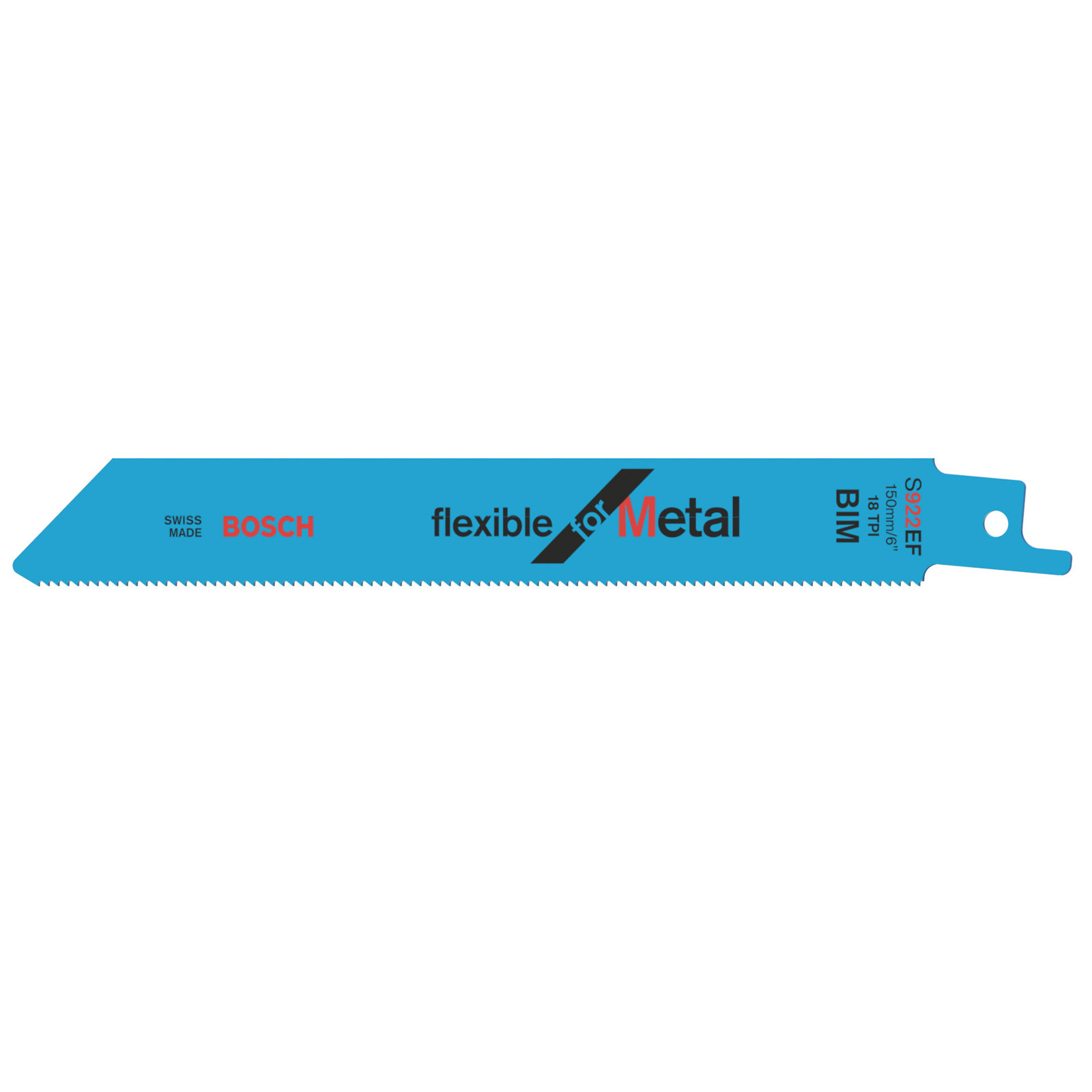 Lame de scie sabre Bosch S 922 EF L.150mm B.19mm TPI 18 1,4mm tranch.,fraisé.5 pcs/blister — lot de 5 pièces