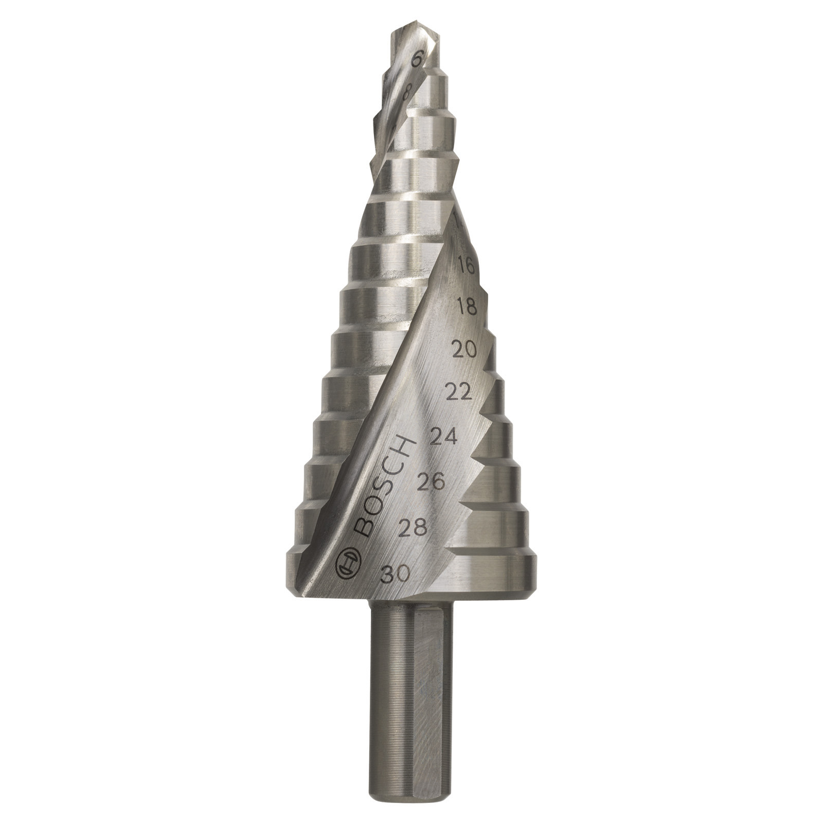 Foret étagé HSS Bosch 6 - 30 mm, 10,0 mm, 93,5 mm