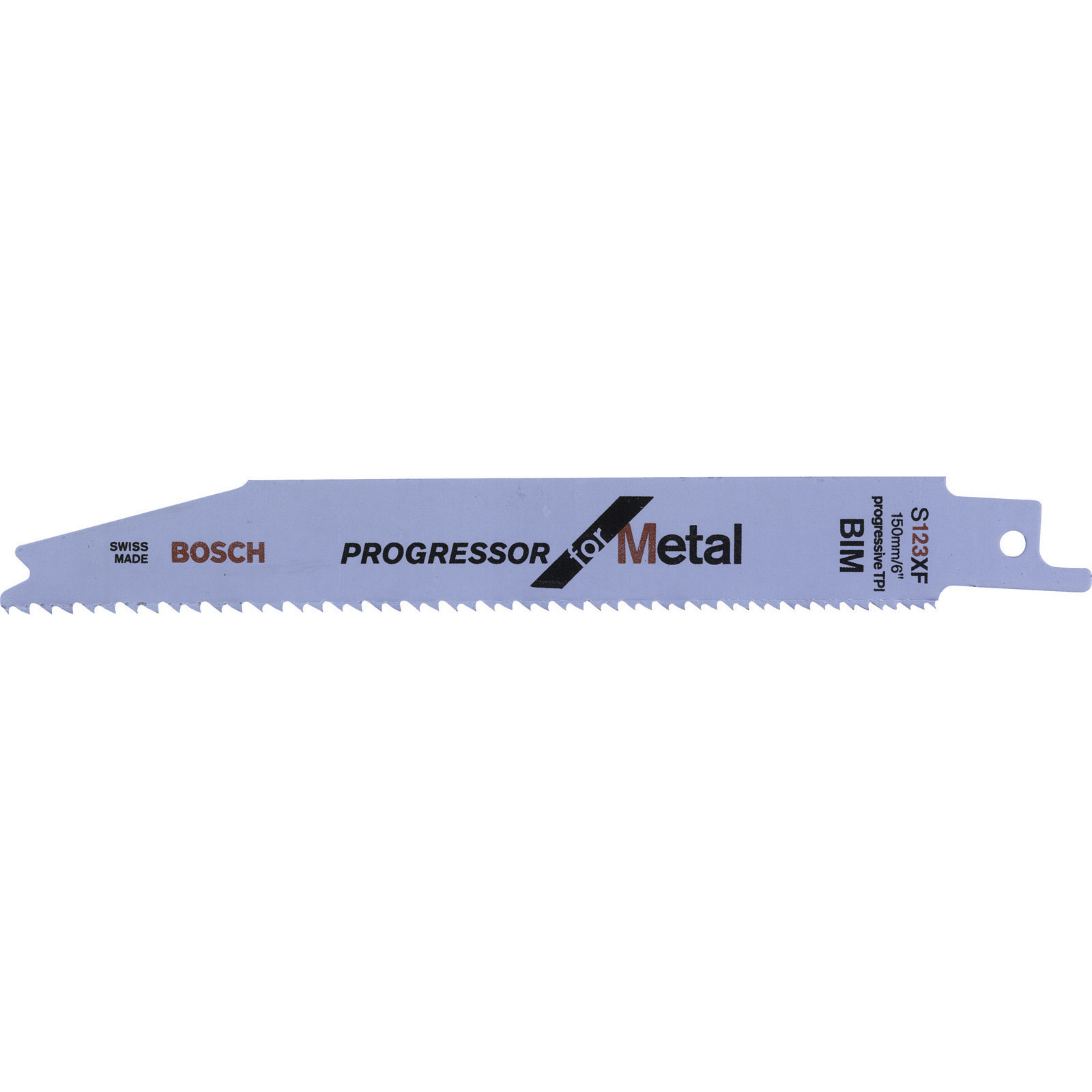 Bosch 2x lames de scie sabre S 123 XF Progressor pour métal - 2608654401 — lot de 2 pièces