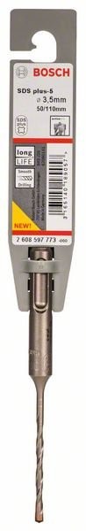 Mèche perforatrice **Bosch SDS plus-5**, Ø 3,5 × 50 mm, longueur 110 mm