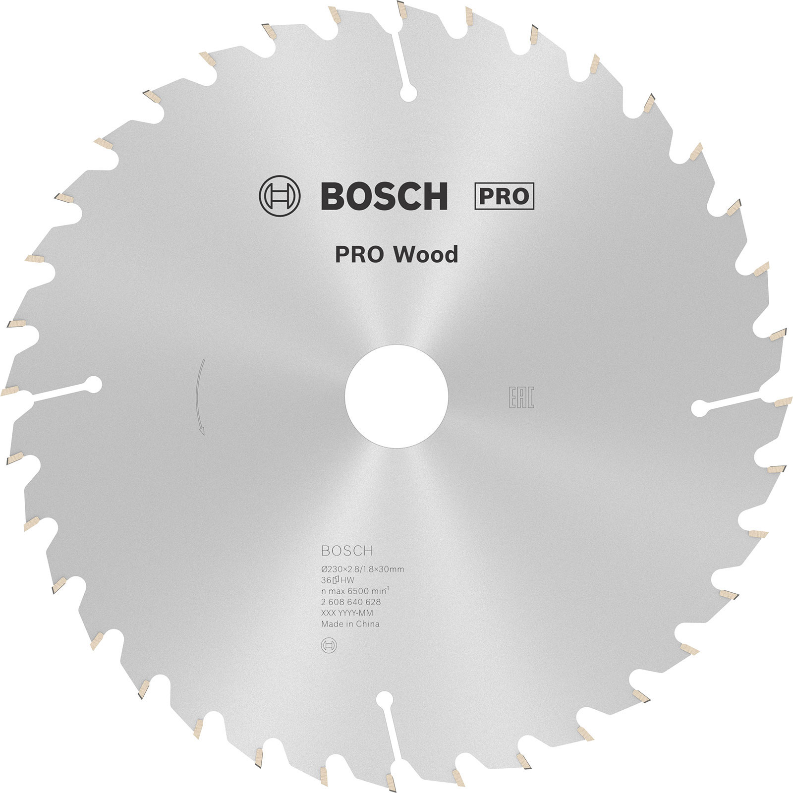Lame de scie circulaire Bosch PRO Wood 230 x 2,8 x 30 mm (T36)