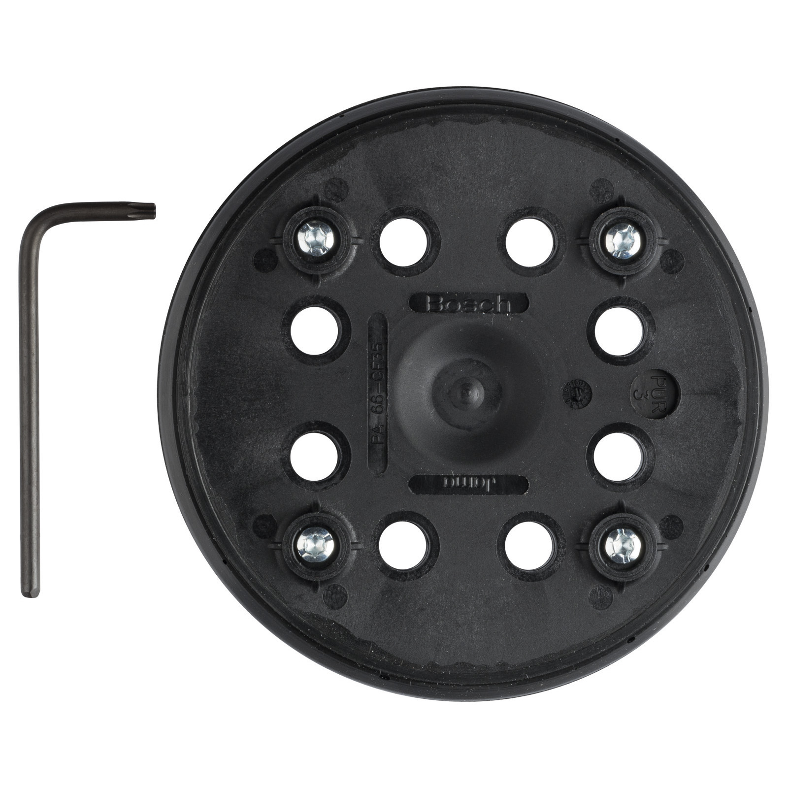 Disque de ponçage Bosch moyen, 125 mm, grain 8, pour PEX 270 A, PEX 270 AE