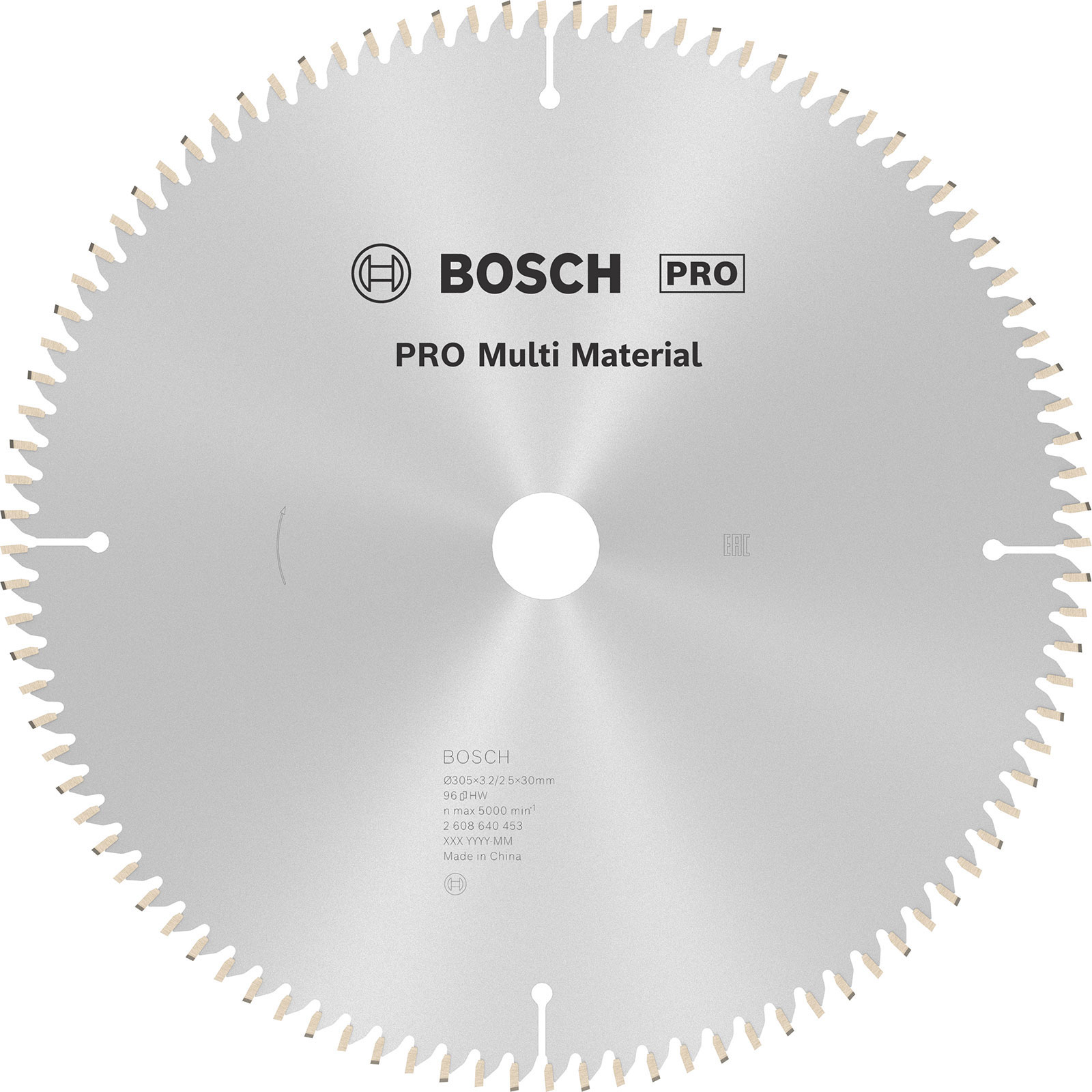 Lame de scie circulaire multi-matériaux Bosch PRO pour scies à onglet et scies radiales