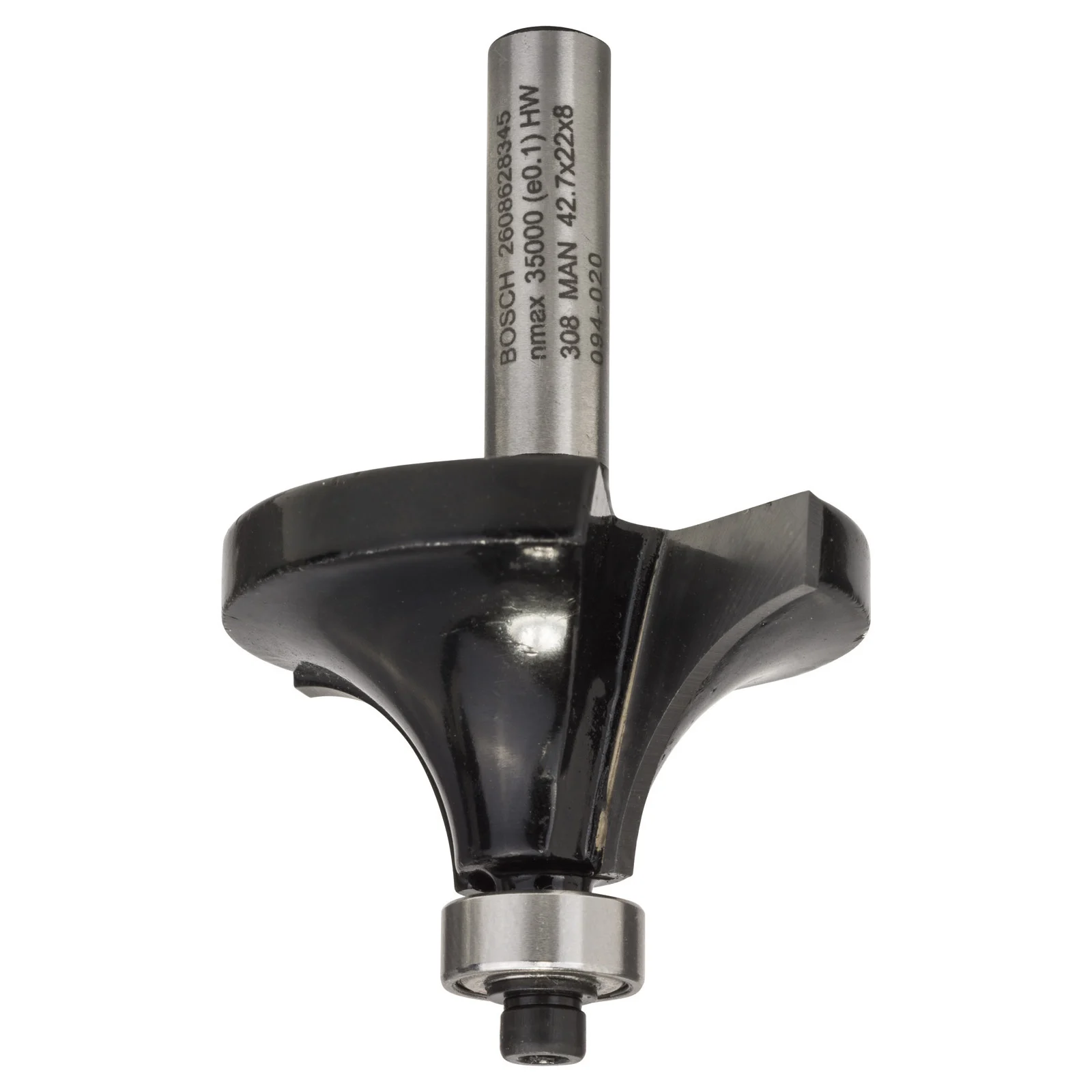 Bosch Fraise à chanfreiner HM Radius 15,0 mm AL=22,0 2608628345
