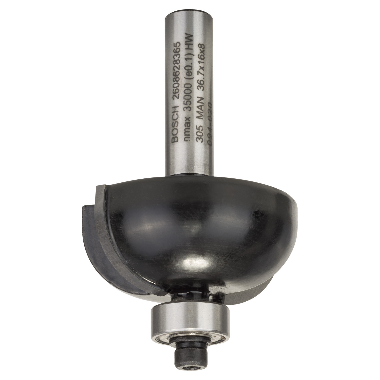 Bosch Fraise à rainurer HM 36,7 mm avec bague de guidage 2608628365