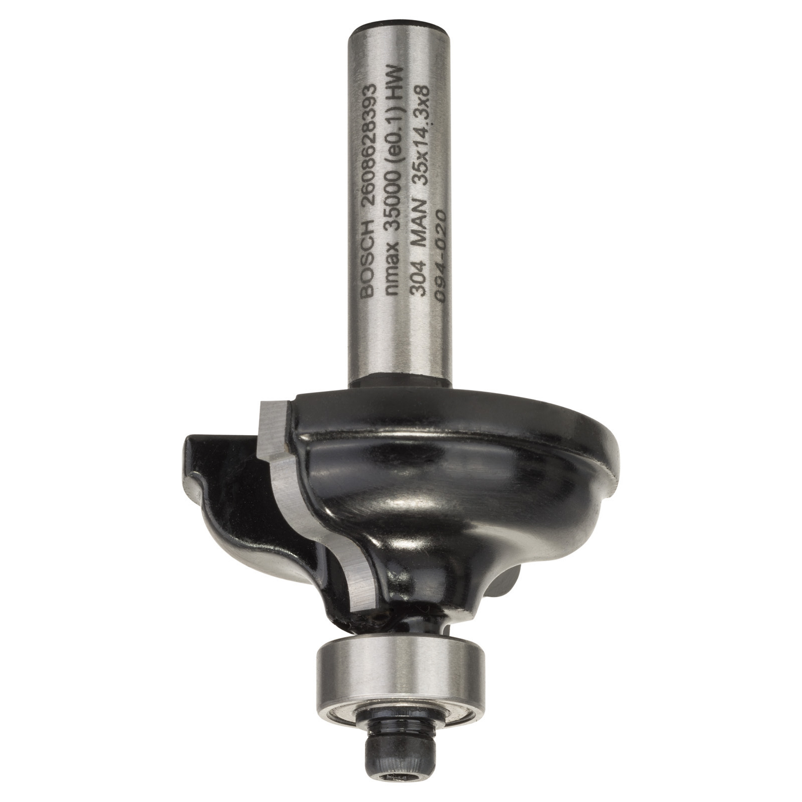Bosch Fraise à profiler HM A avec roulement à billes de guidage 2608628393