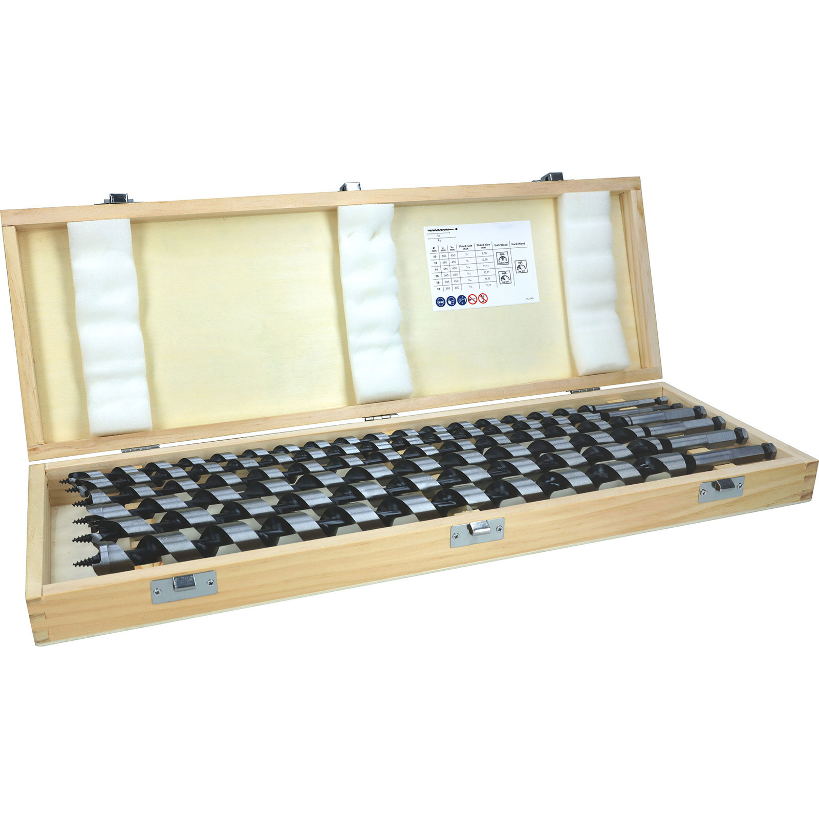 Bosch PRO Wood mèche hélicoïdale pour bois, L450 mm, set 6 pièces — lot de 6 pièces