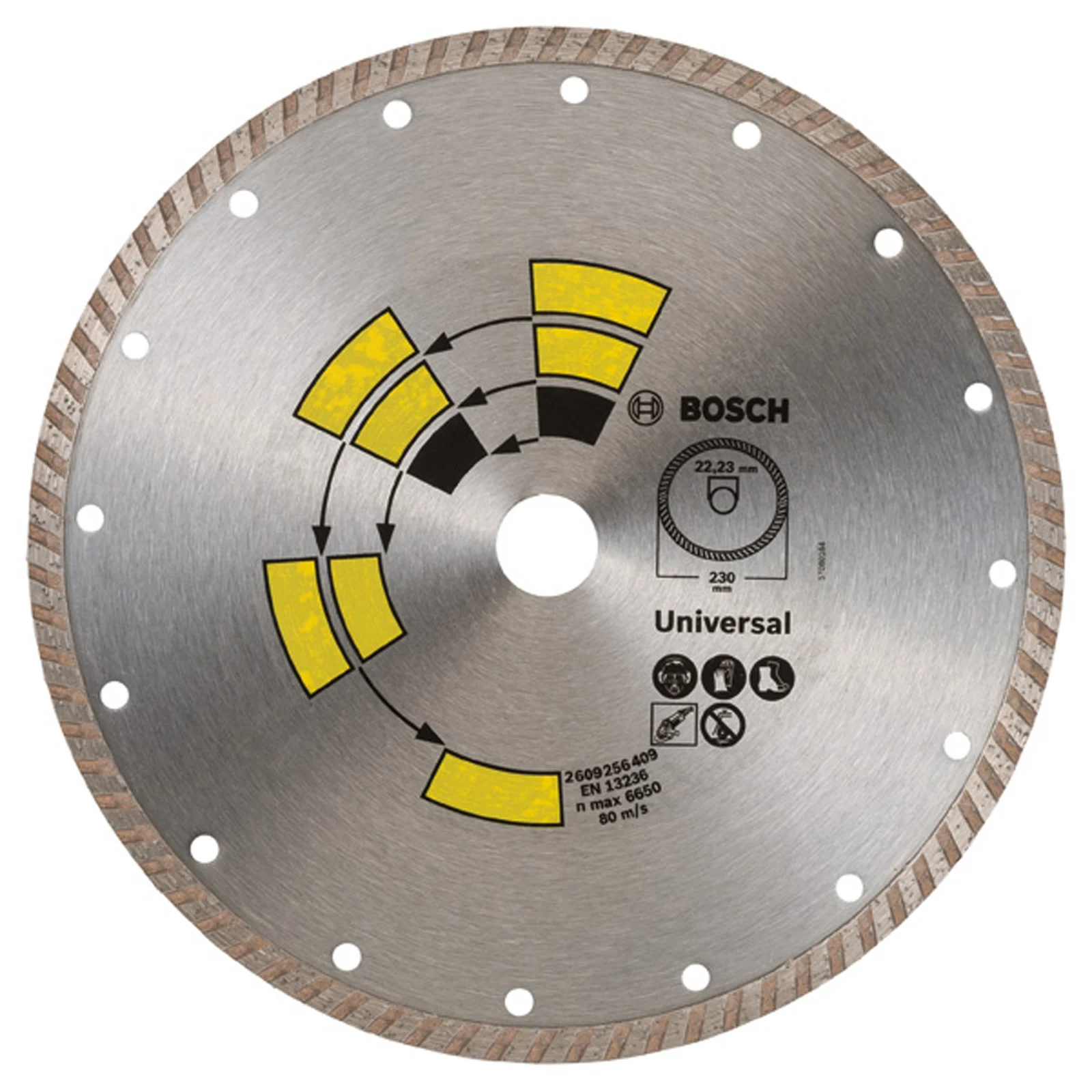 Disque diamant Bosch Universal Turbo D= 125 mm