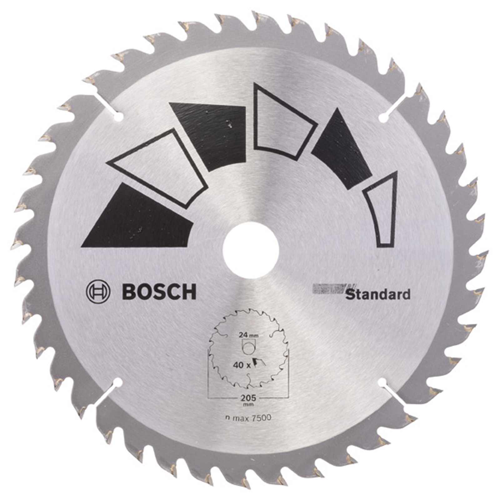 Bosch Lame de scie circulaire STANDARD Ø 205 mm, alésage 24/20 mm, 40 dents