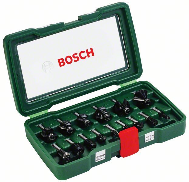 BOSCH Set de fraises 15 pièces 8 mm — lot de 15