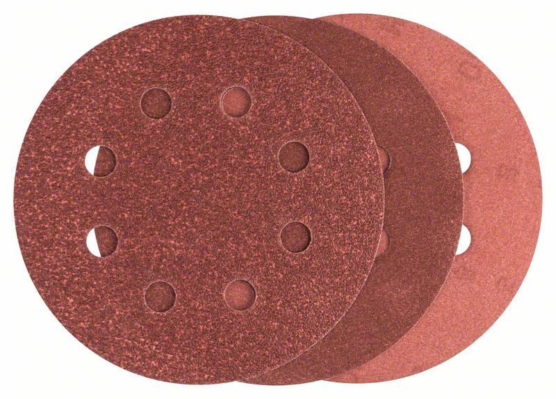 Bosch Kit de disques de ponçage pour ponceuse excentrique, 25 pièces, 8 trous, 115 mm, grain 80 - 240