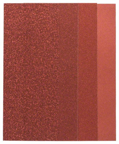 Bosch Set de feuilles abrasives pour ponceuse excentrique, 25 pièces, non perforées, 93 x 230 mm, 60-240