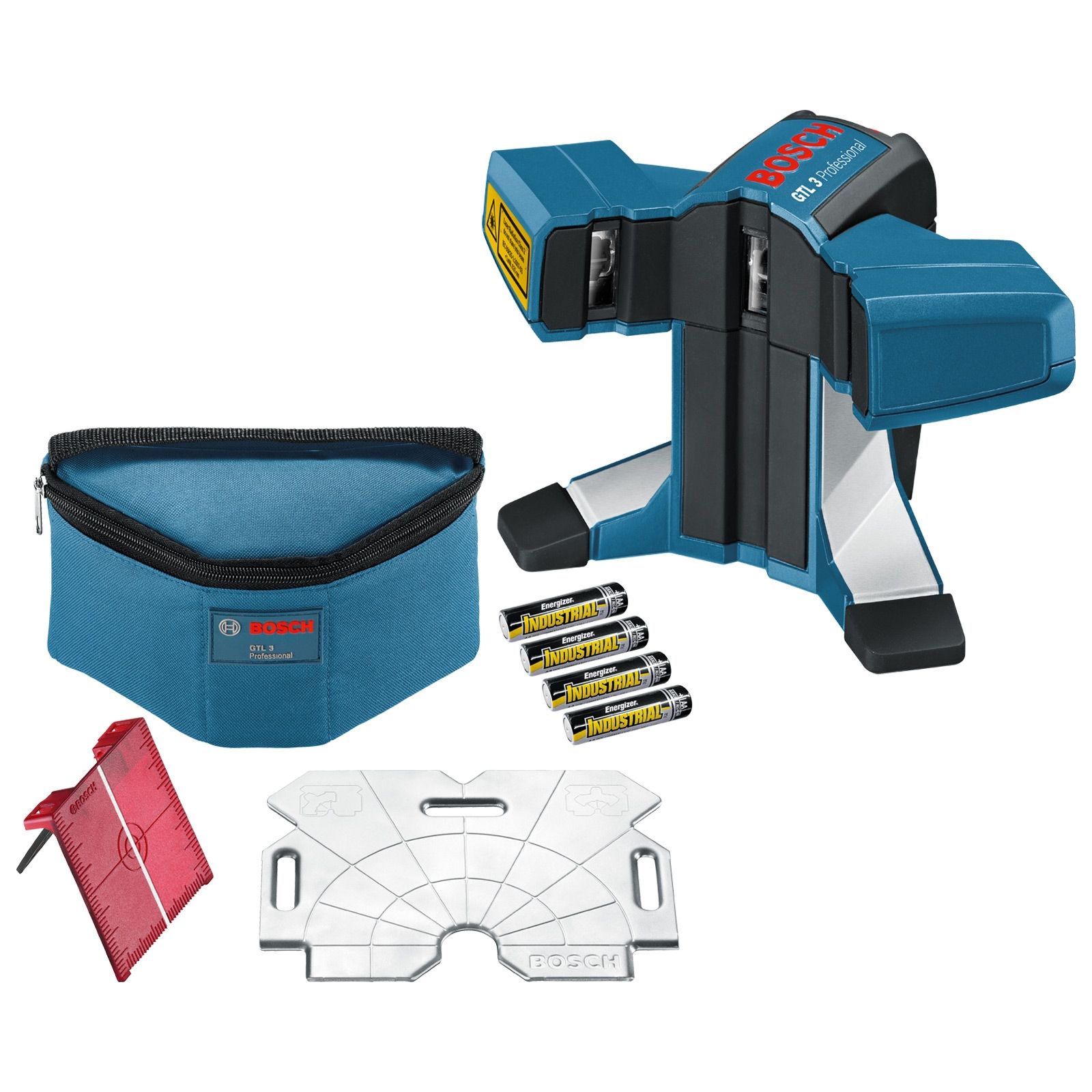 Laser à carrelage Bosch GTL 3 Professional en set avec housse de protection