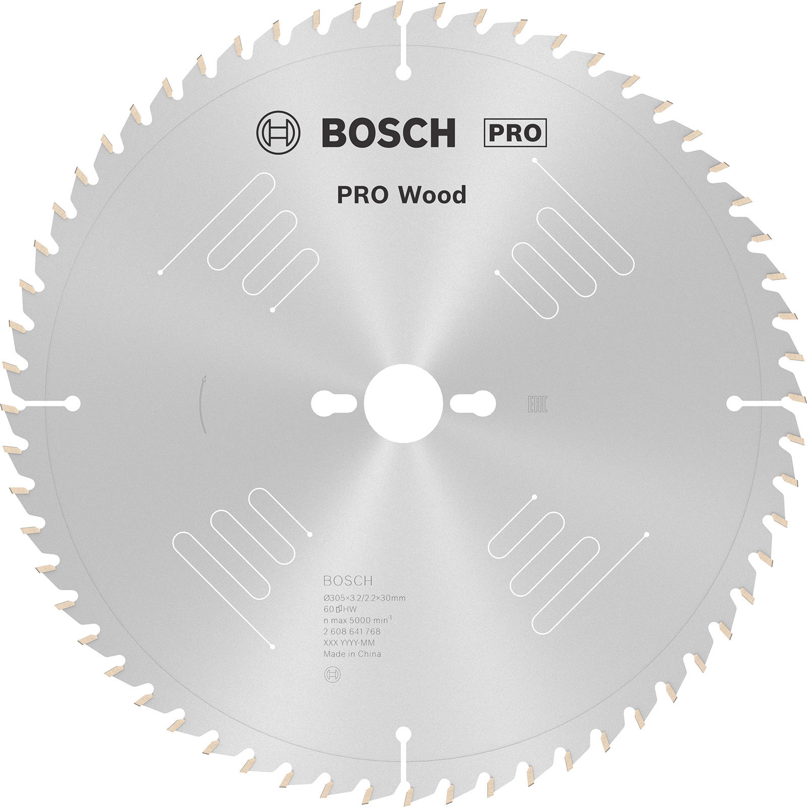 Lame de scie circulaire Bosch PRO Wood, 305 x 3,2 x 30 mm, T60