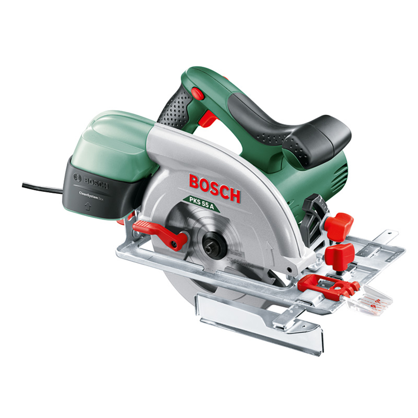 Scie circulaire manuelle Bosch PKS 55 A en carton, 1200 W, lame 160 mm