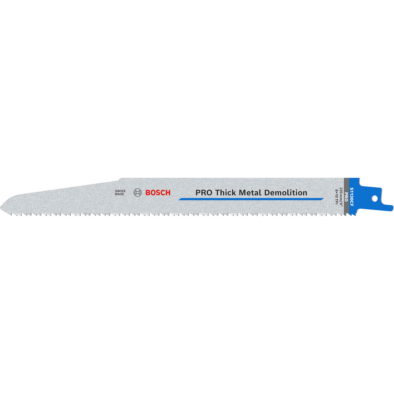 Lame de scie sabre S 1130 CF Bosch L.225mm B.22mm TPI 8+10 2,5+3,2mm 5 pièces — lot de 5 pièces