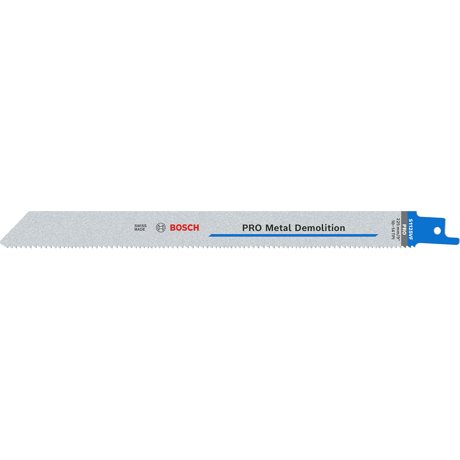 Lame de scie sabre Bosch PRO Metal Demolition S1125VF, 1,25 x 19 x 225 mm, 25 pièces — lot de 25 pièces
