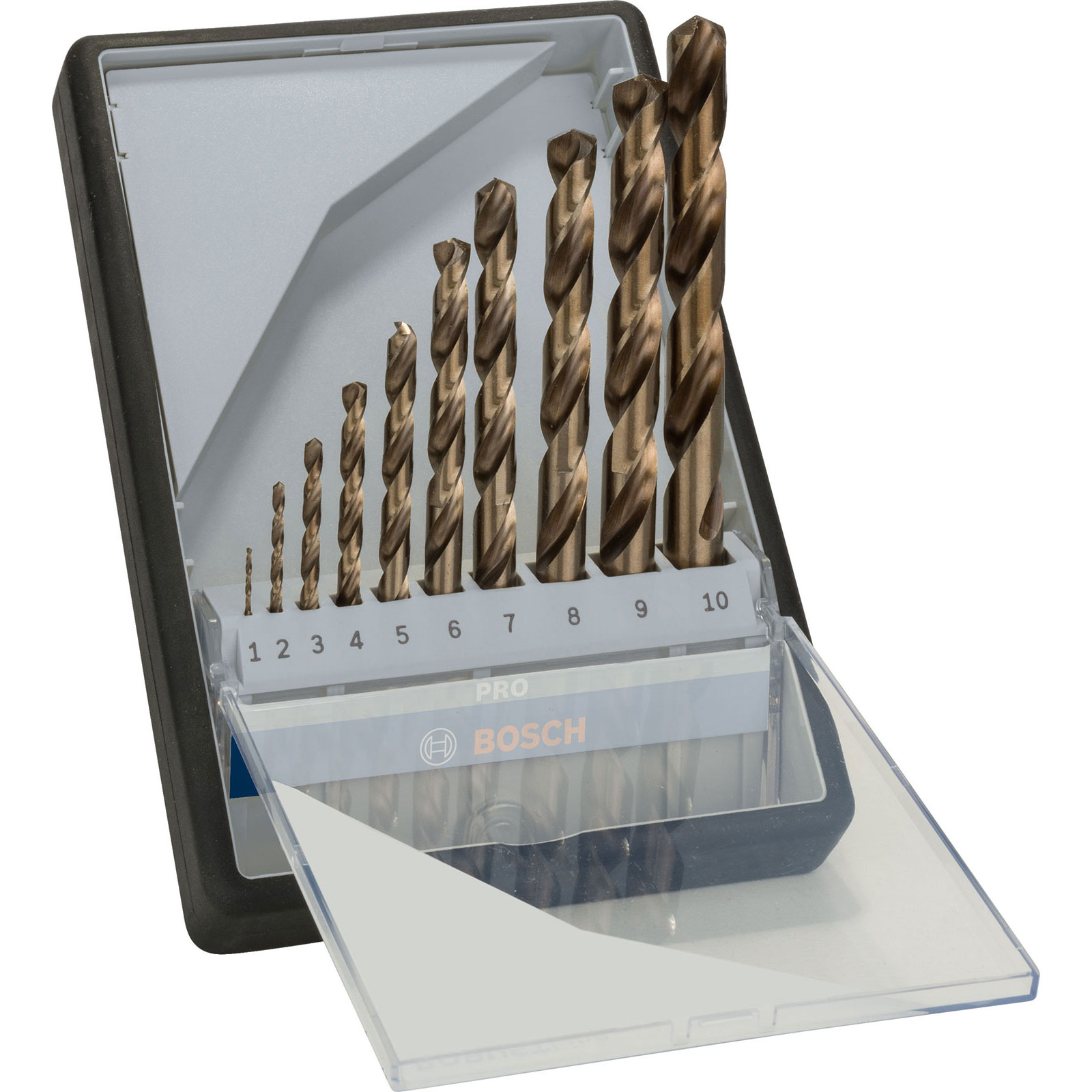 Bosch PRO Stainless Steel HSS-Co Mèche hélicoïdale en acier inoxydable, set 10 pièces