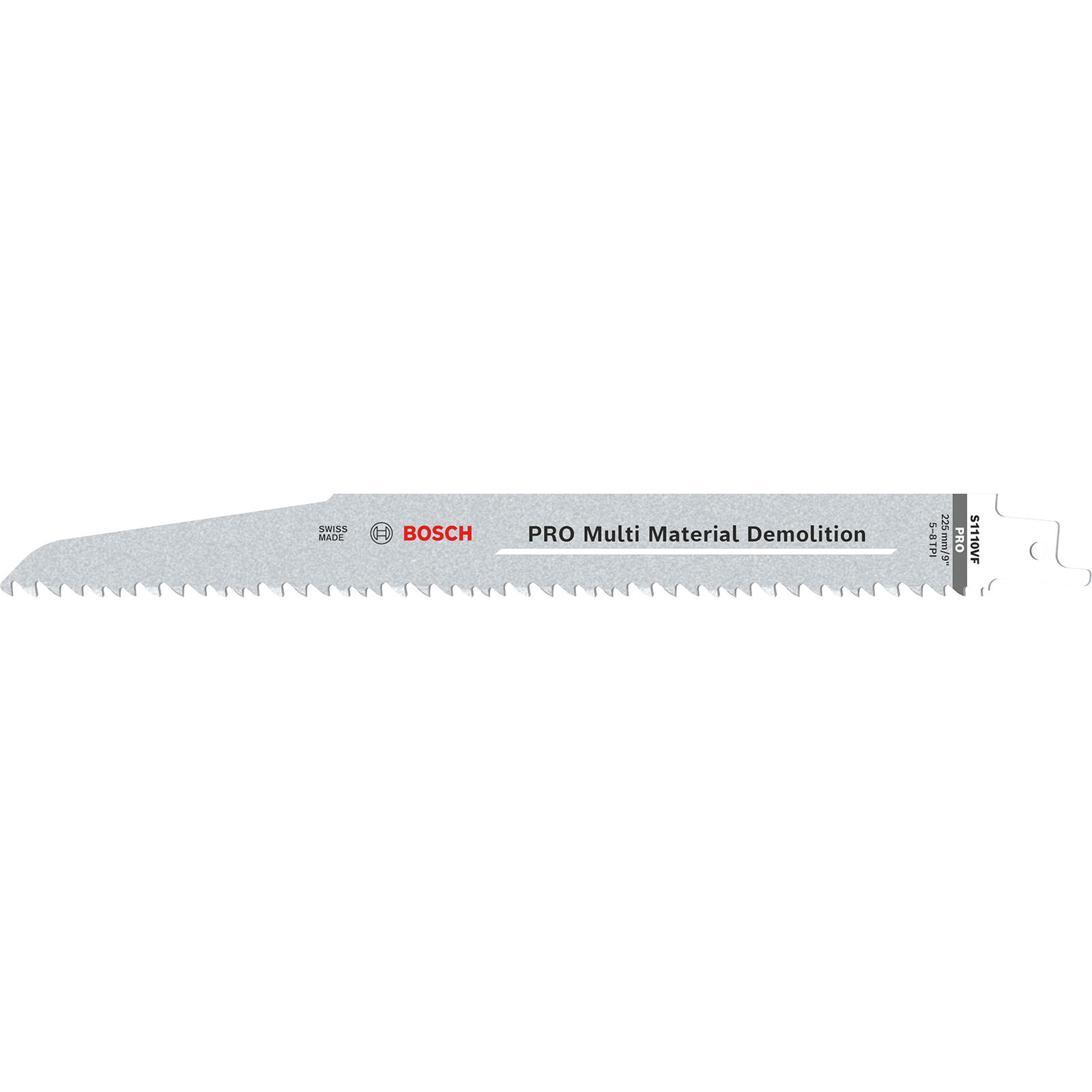 Bosch PRO Multi Material Demolition S1110VF lame de scie sabre, 1,6 x 22 x 225 mm, 25 pièces — lot de 25 pièces