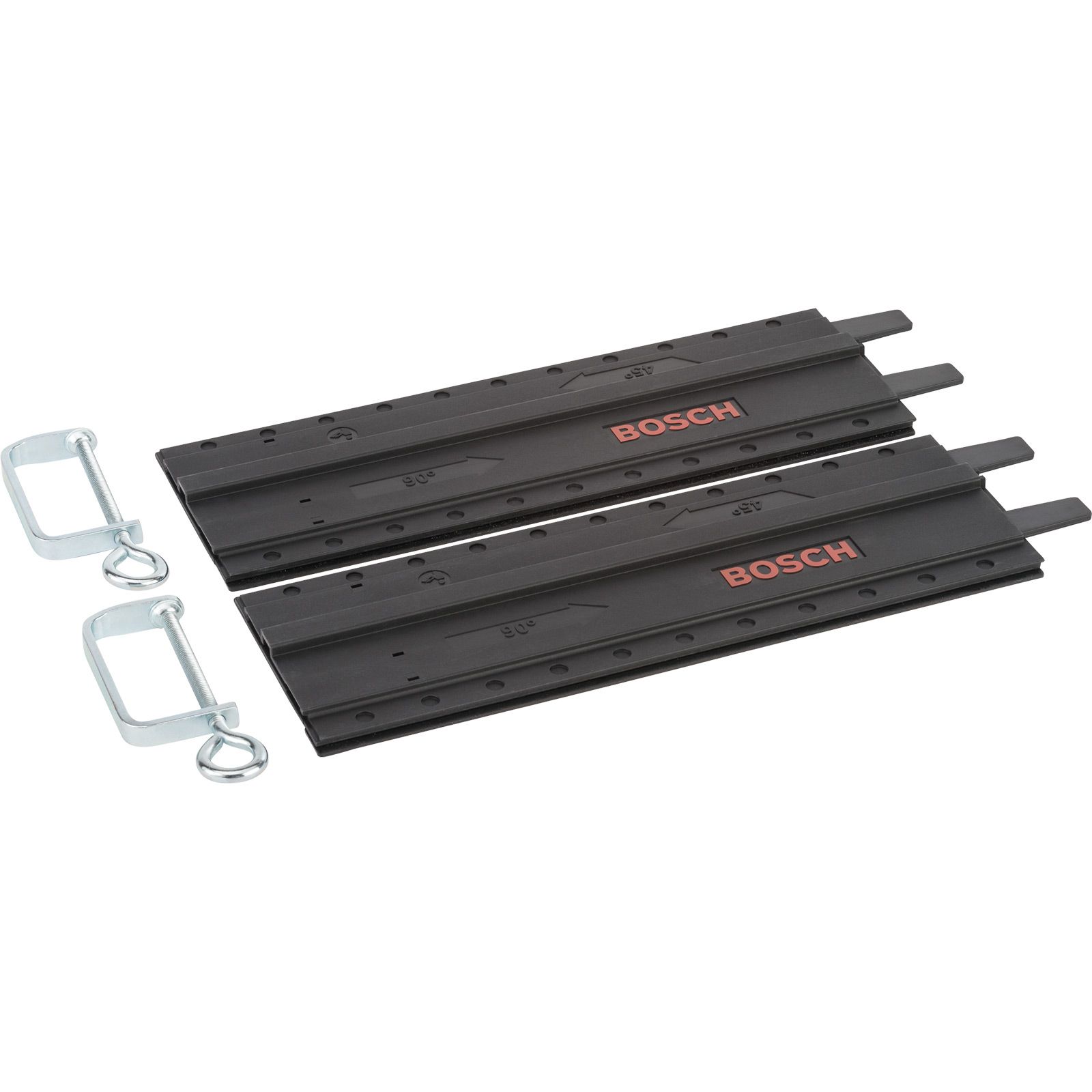 Rail de guidage Bosch en plastique avec étaux de serrage 2 pièces, 700 mm (2x350)